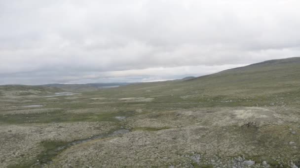 Горная Зона Хардангервидда Норвегии — стоковое видео