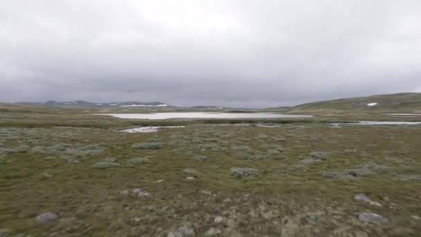 Hardangervidda Районі Гори Норвегії — стокове відео