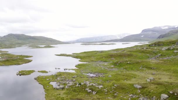 Haukeli Районі Гори Норвегії — стокове відео