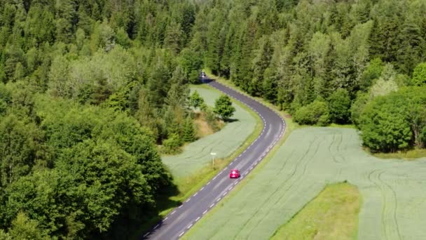 Midtveien Road Nesodden Norvégia — Stock videók