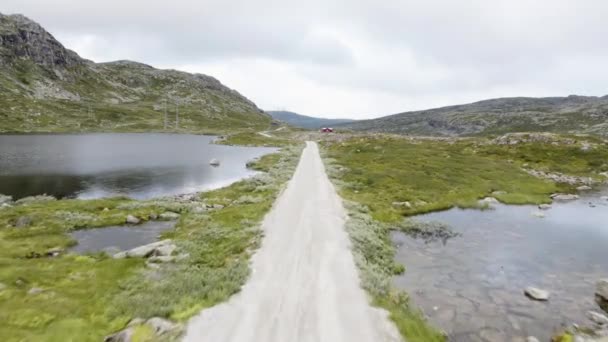 Περιοχή Rallarvegen Δρόμο Στη Νορβηγία — Αρχείο Βίντεο
