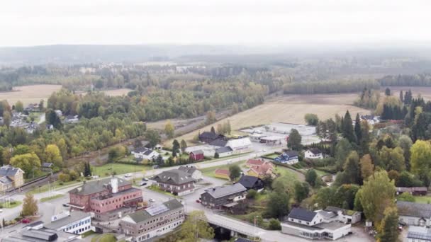 Norwegisches Dorf Magnor Südnorwegen — Stockvideo