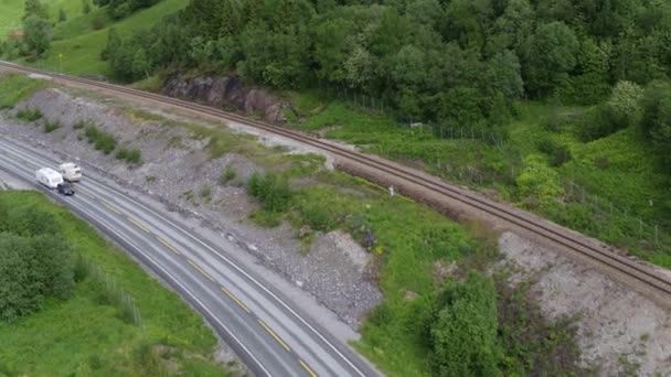 Los Campistas Carretera Europa — Vídeo de stock