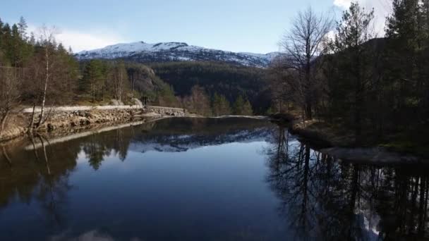 Roldal Area Noruega Sul — Vídeo de Stock