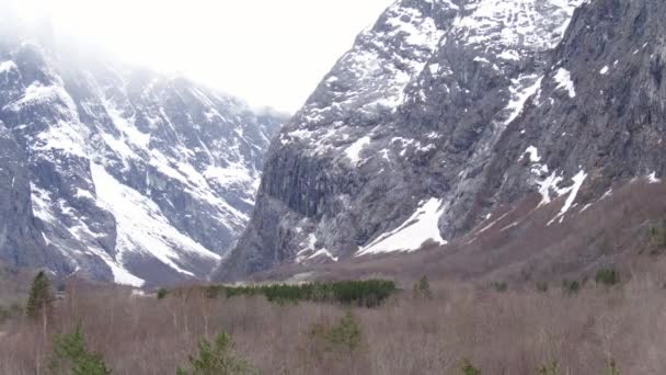 Romsdalen Het Westen Van Noorwegen — Stockvideo