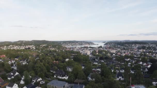Norweski Miasta Sandefjord Norwegii Południowej — Wideo stockowe