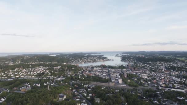 Norwegian City Sandefjord Norvège Sud — Video