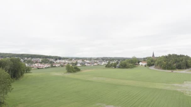 Съемки Норвежского Города Стокке Южной Норвегии — стоковое видео