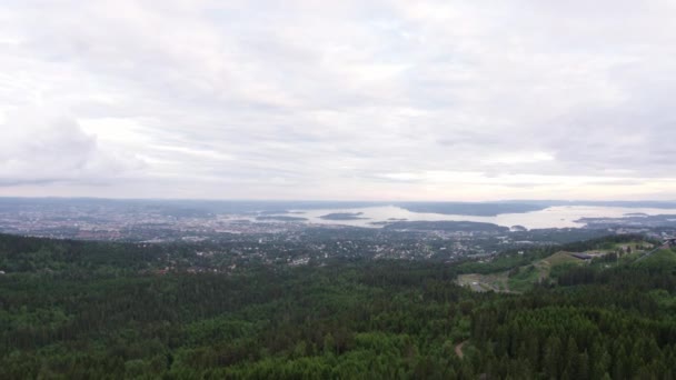 Norska Staden Oslo Huvudstad Norge — Stockvideo