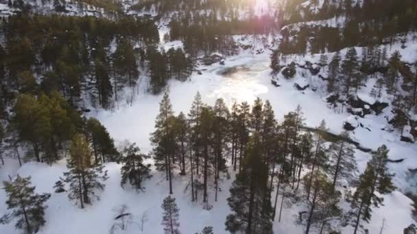 Winter Der Westküste Norwegens — Stockvideo