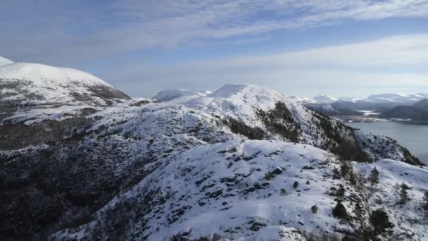 Luftaufnahme Der Westküste Norwegens — Stockvideo