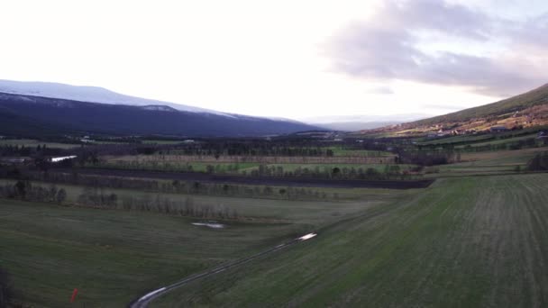 Landwirtschaft Einem Norwegischen Tal — Stockvideo