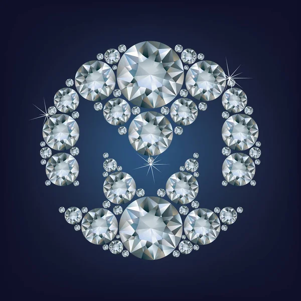 Monero XMR crypto currency coin on blockchain technology made a lot of diamonds. — Stock Vector