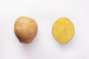 Patatesleri beyaz arka planda keseceğiz.