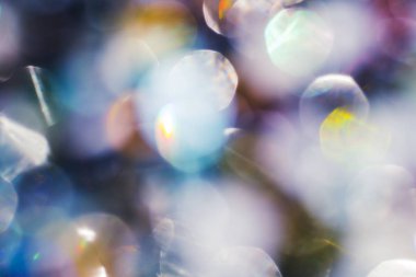 Mavi bulanık arkaplan. Göz kamaştırıcı bir fon. Bokeh