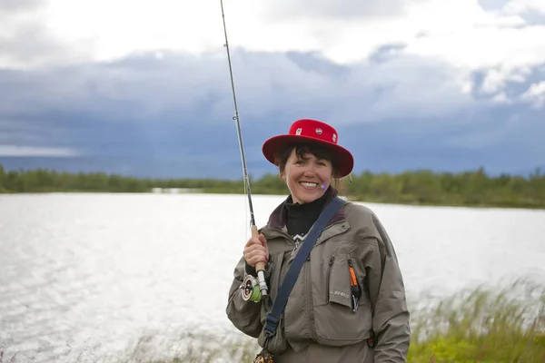 Portrét z fisherwoman 2 — Stock fotografie