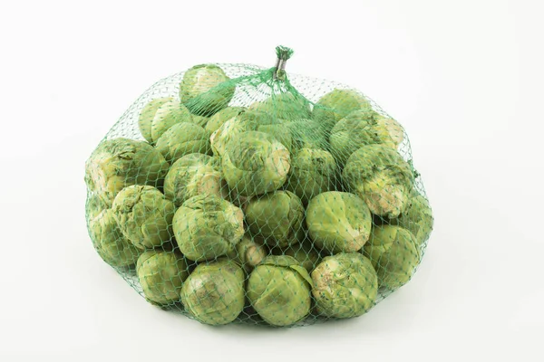 Brussels sprouts against white background — Stock Photo, Image