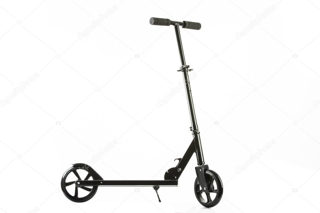   black scooter   - footboard with steering handle