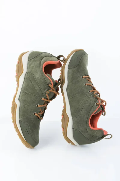 Groene Valk hiking schoenen — Stockfoto