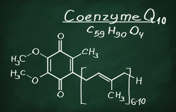 Structural model of Coenzyme Q10 — Stock Photo, Image