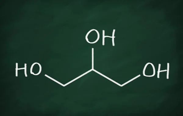 Structurele model van Glycerol — Stockfoto