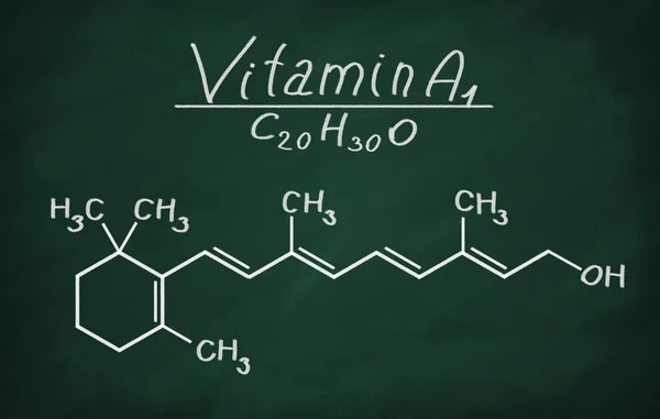 Strukturella modell av Vitamin A1 — Stockfoto