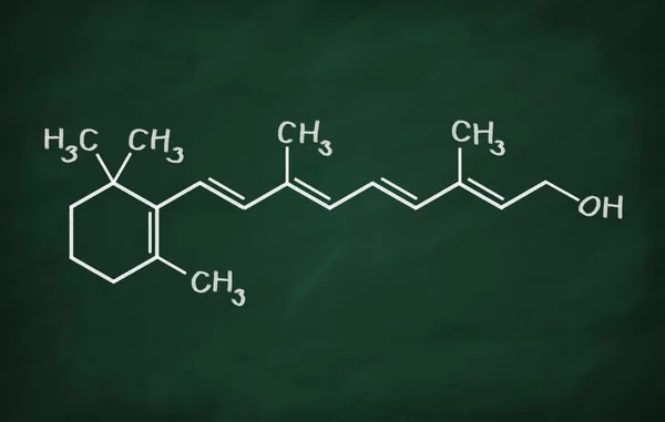 Strukturalne modelu witamina A1 — Zdjęcie stockowe