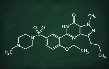 Sildenafil yapısal modeli