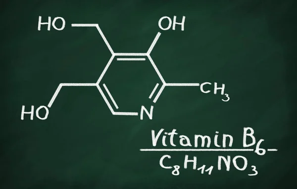 维生素 B6 的结构模型 — 图库照片