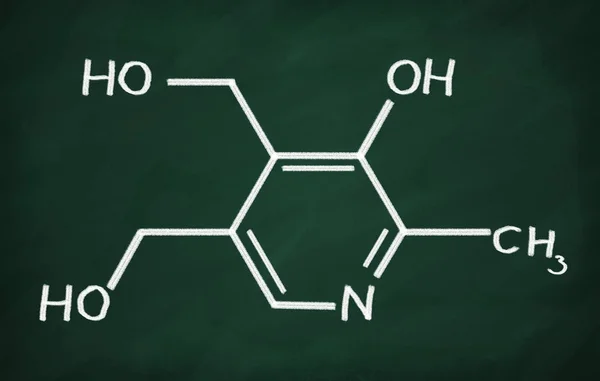 Modelo estructural de vitamina B6 — Foto de Stock