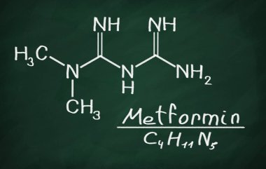 Metformin yapısal modeli