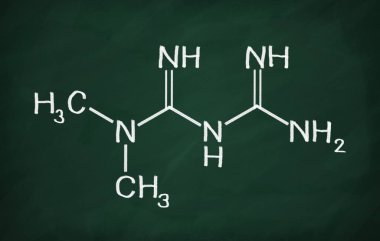 Metformin yapısal modeli