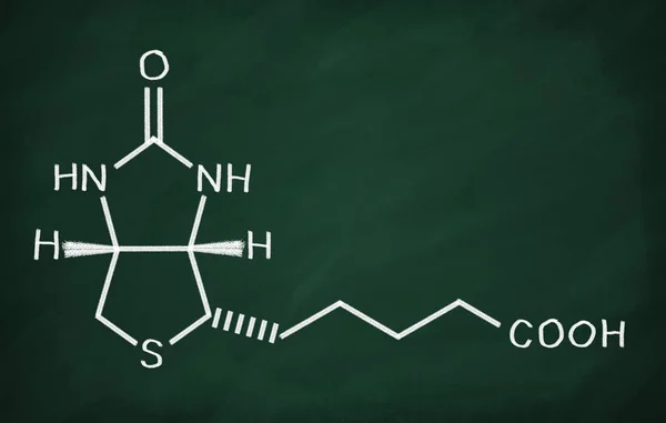 Modelo estructural de vitamina B6 (biotina ) — Foto de Stock