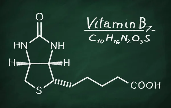 Структурная модель витамина В6 (биотин) ) — стоковое фото