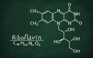 B2 vitamini (Riboflavin yapısal modeli)