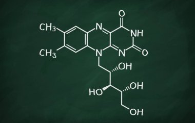 B2 vitamini (Riboflavin yapısal modeli)