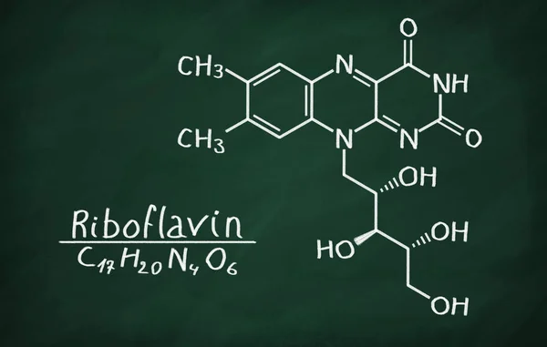 Structural model of Vitamin B2 (Riboflavin) — Stock Photo, Image