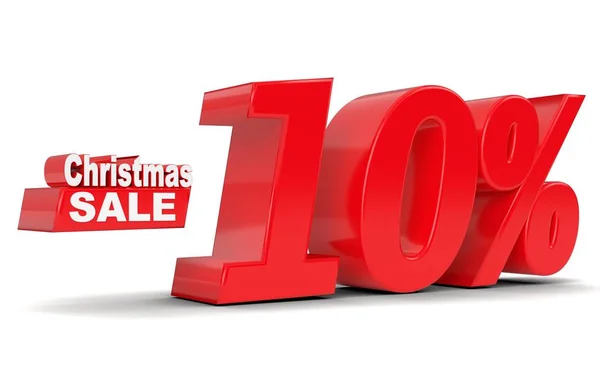 Χριστούγεννα πώληση. Έκπτωση 10% off — Φωτογραφία Αρχείου