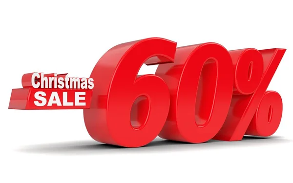 Christmas sale. Discount sixty five percent off — Stock Photo, Image