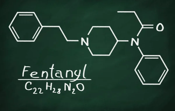 Modelo estructural de fentanilo —  Fotos de Stock