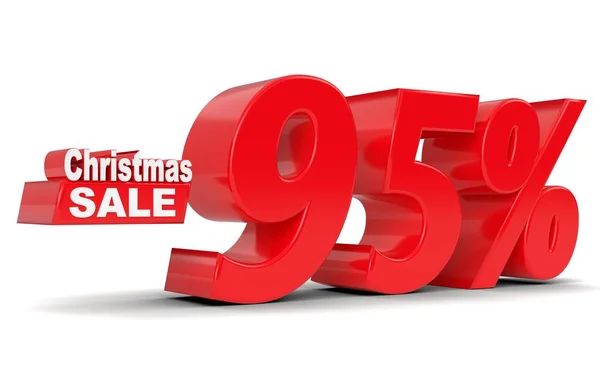 Χριστούγεννα πώληση. Έκπτωση ενενήντα πέντε τοις εκατό μακριά — Φωτογραφία Αρχείου
