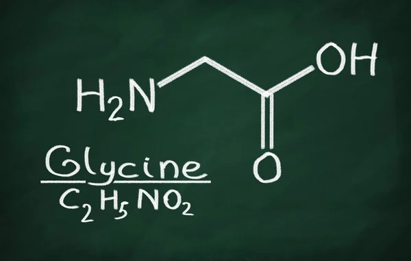 Strukturmodell von Glycin — Stockfoto