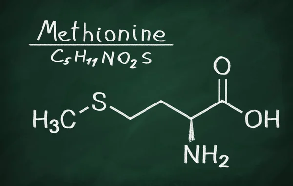 Структурная модель метионина — стоковое фото