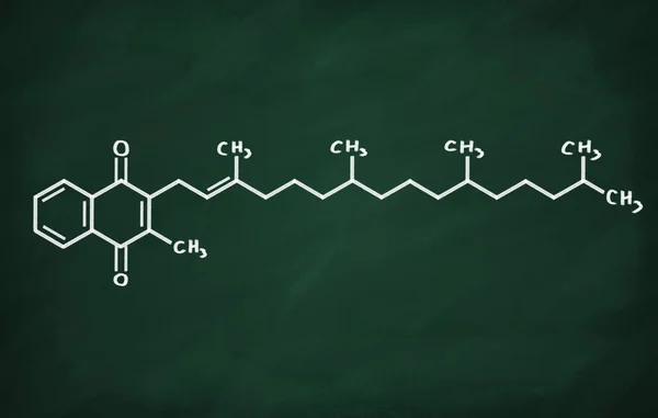 K vitamini yapısal modeli — Stok fotoğraf