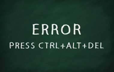 Hata basın Ctrl + Alt + Del