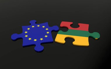 Litvanya ve AB Puzzle parçaları