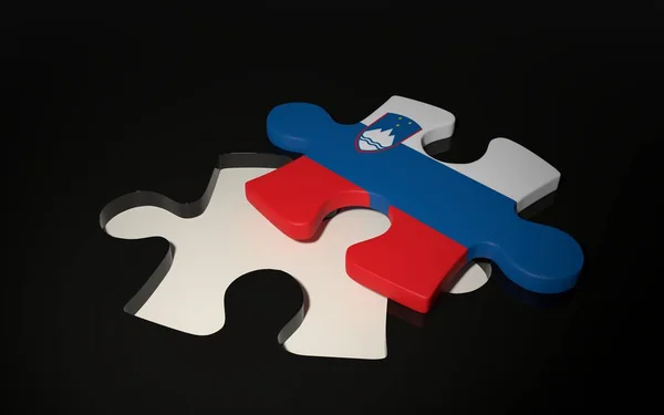 Slovenian Flag Puzzle Piece - Flag of Slovenia