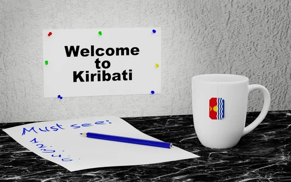 Vítejte na Kiribati — Stock fotografie