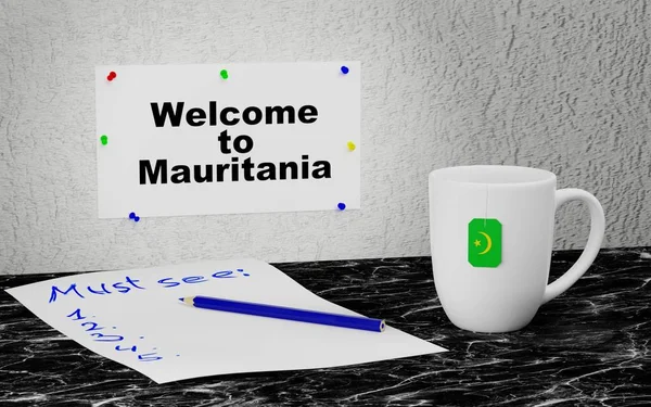 Vítejte v Mauritánii — Stock fotografie