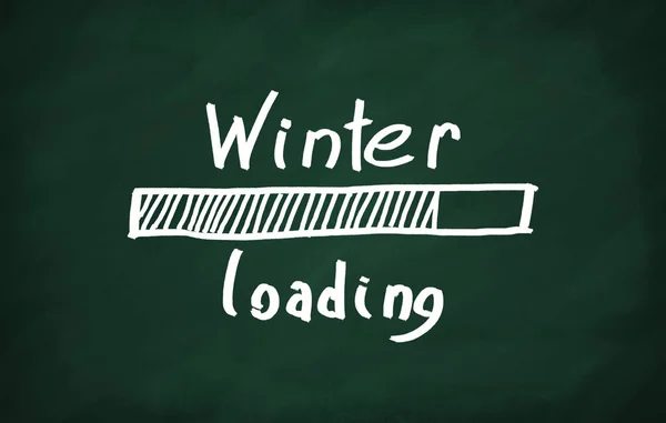 Text Winter laoding — Stockfoto